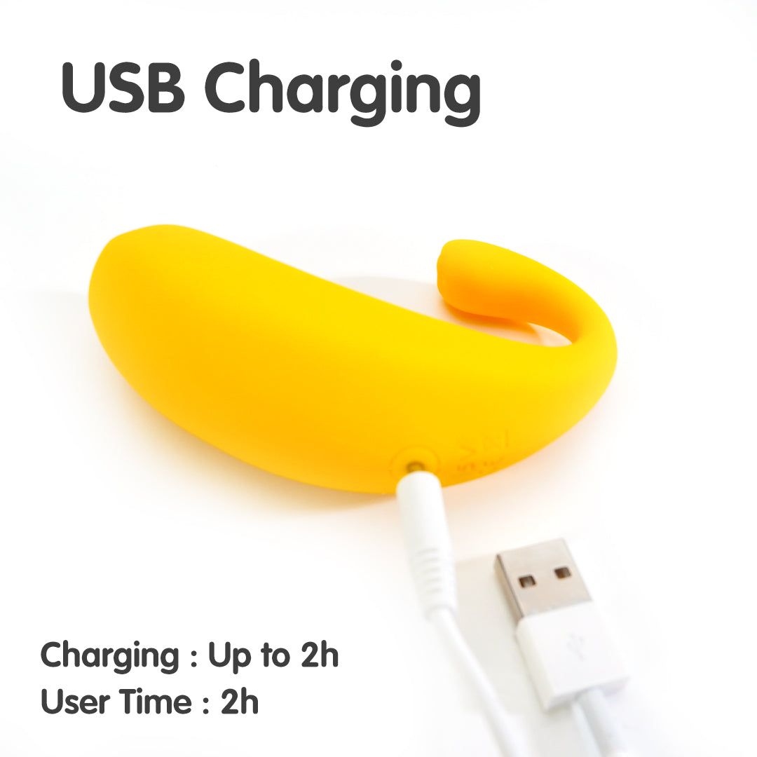 Banana Rechargeable Remote Control Love Egg Vibrator