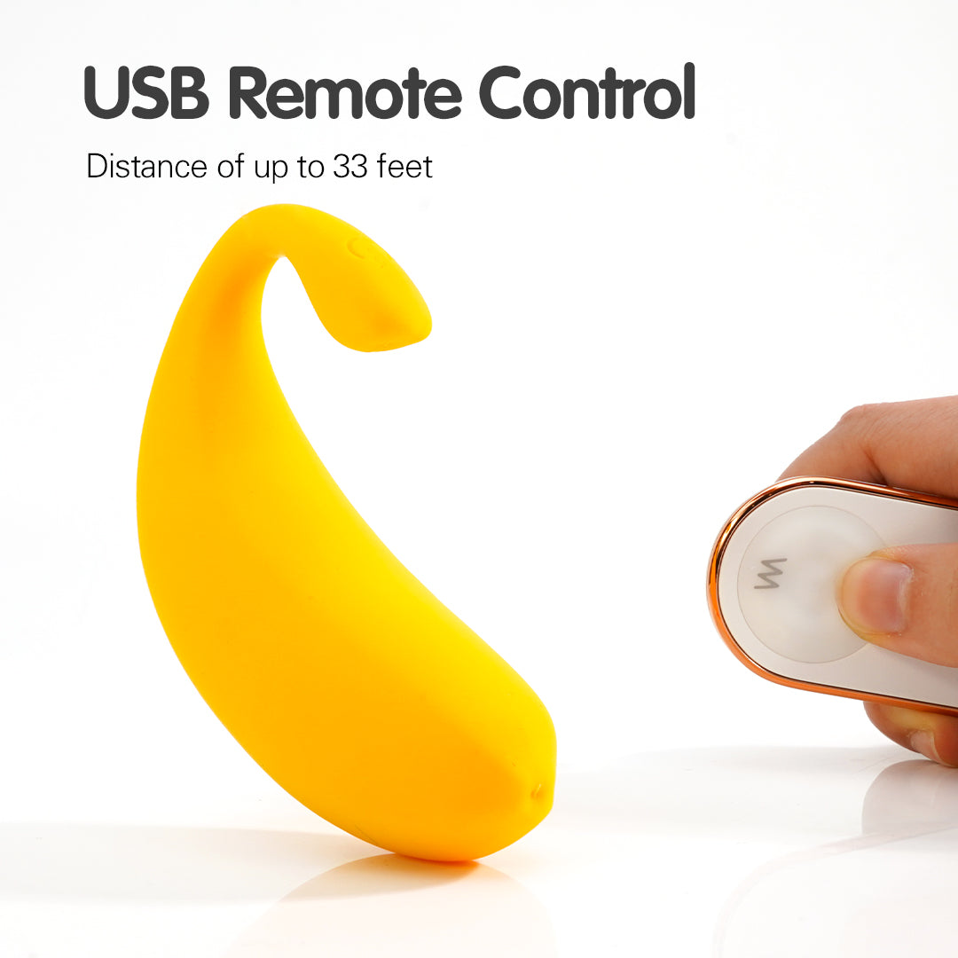 Banana Rechargeable Remote Control Love Egg Vibrator