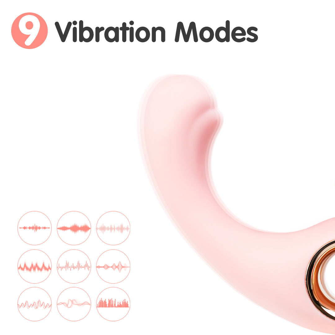 Antlers Soft Flexible Curved Finger Dildo Vibrator