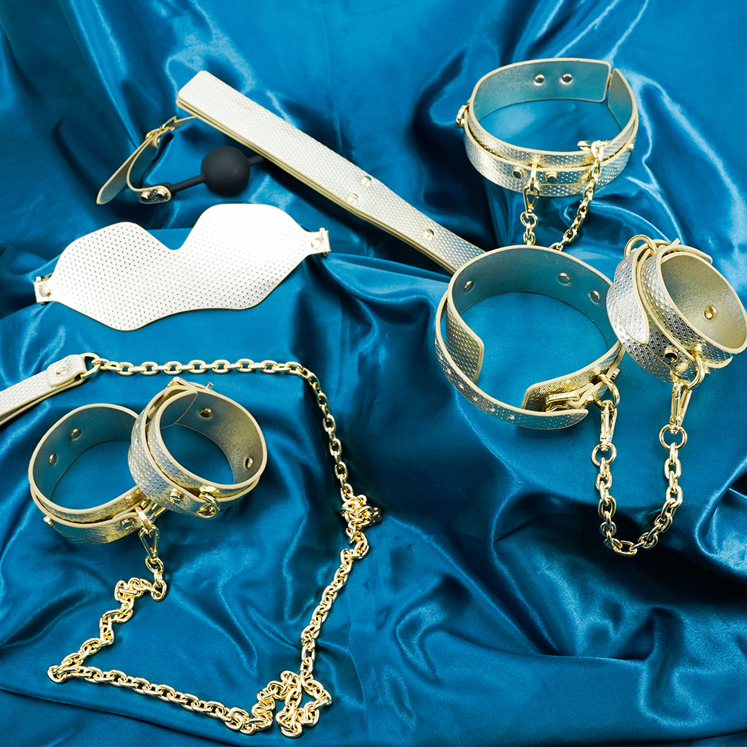 BDSM Luxury Bondage Set - Gold