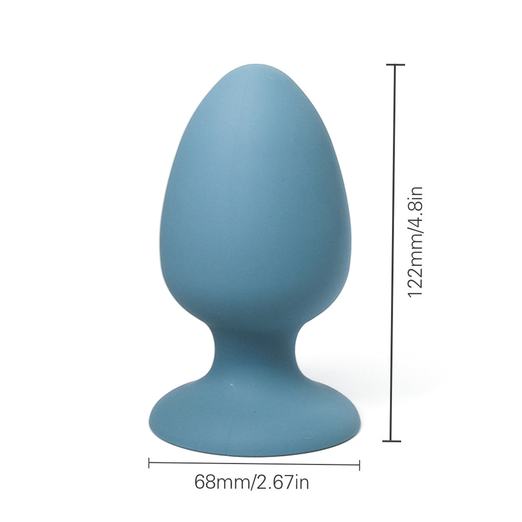 Whispering Vale Dark Blue Rocking Ball Anal Plug 4.8-Inch