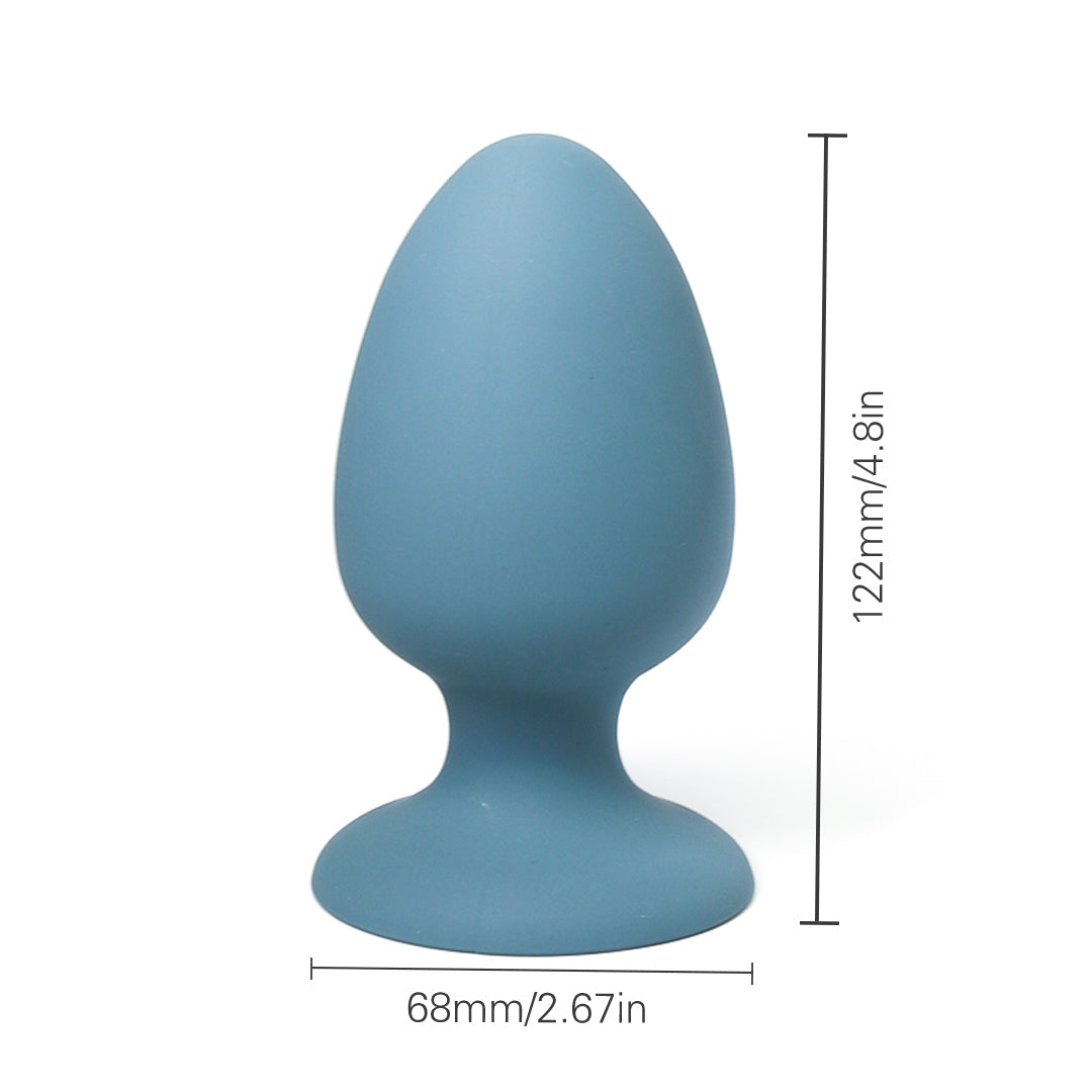 Whispering Vale Dark Blue Rocking Ball Anal Plug 4.8-Inch