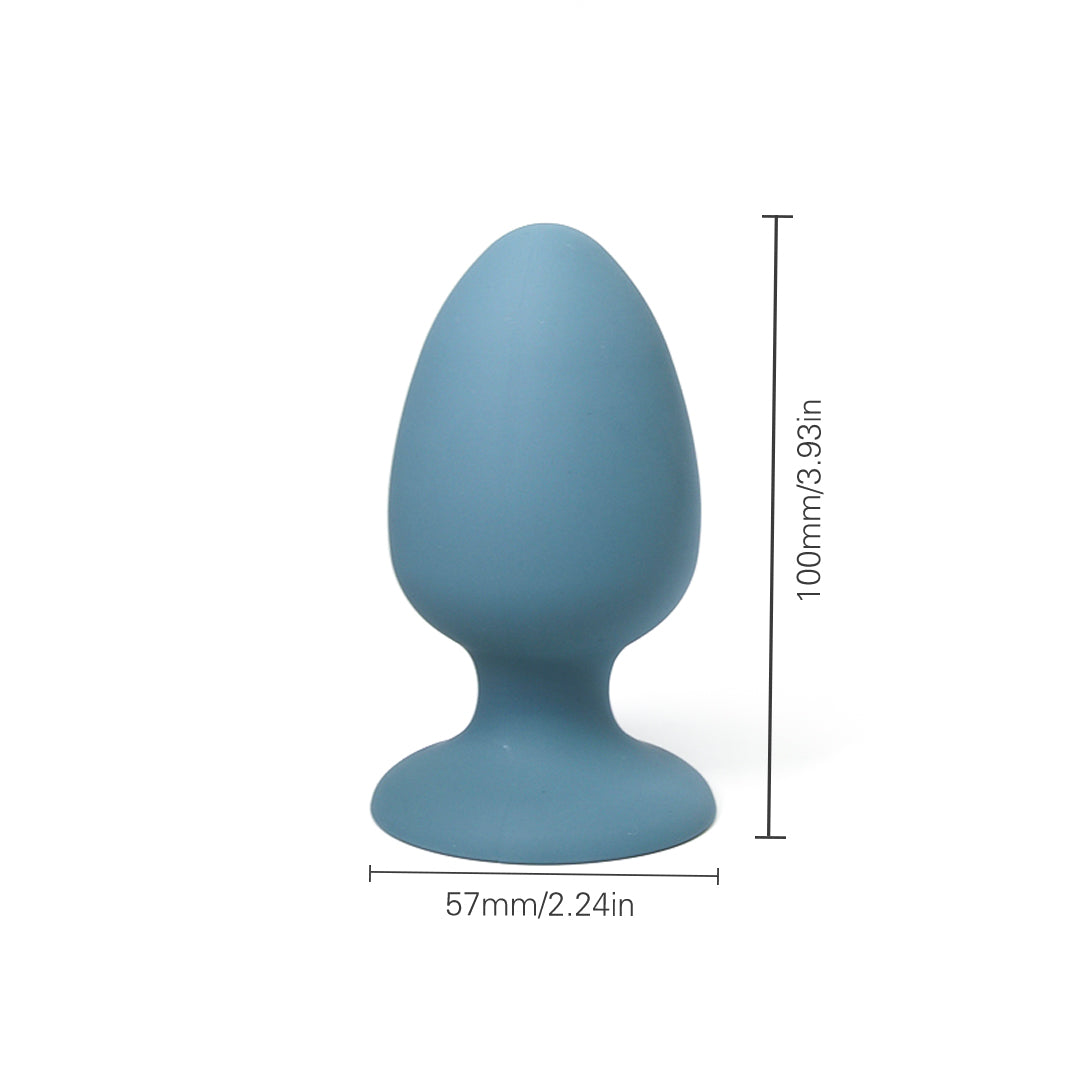 Whispering Vale Dark Blue Rocking Ball Anal Plug 3.93-Inch