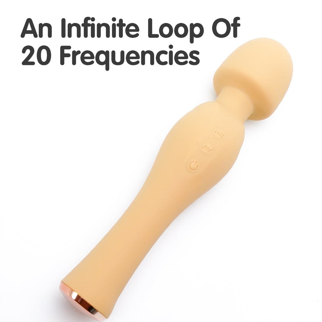 Mustard AV Rechargeable Wand Vibrator