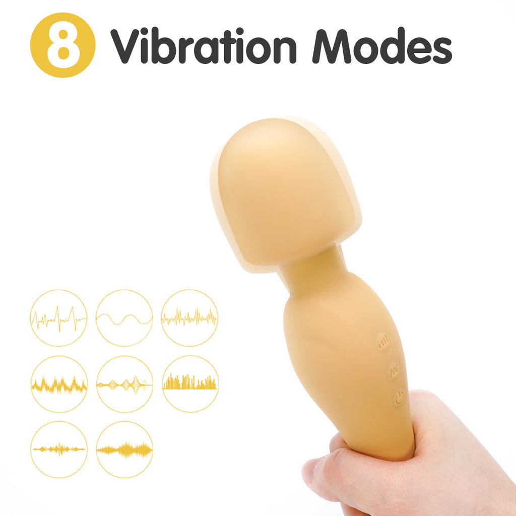 Mustard AV Rechargeable Wand Vibrator