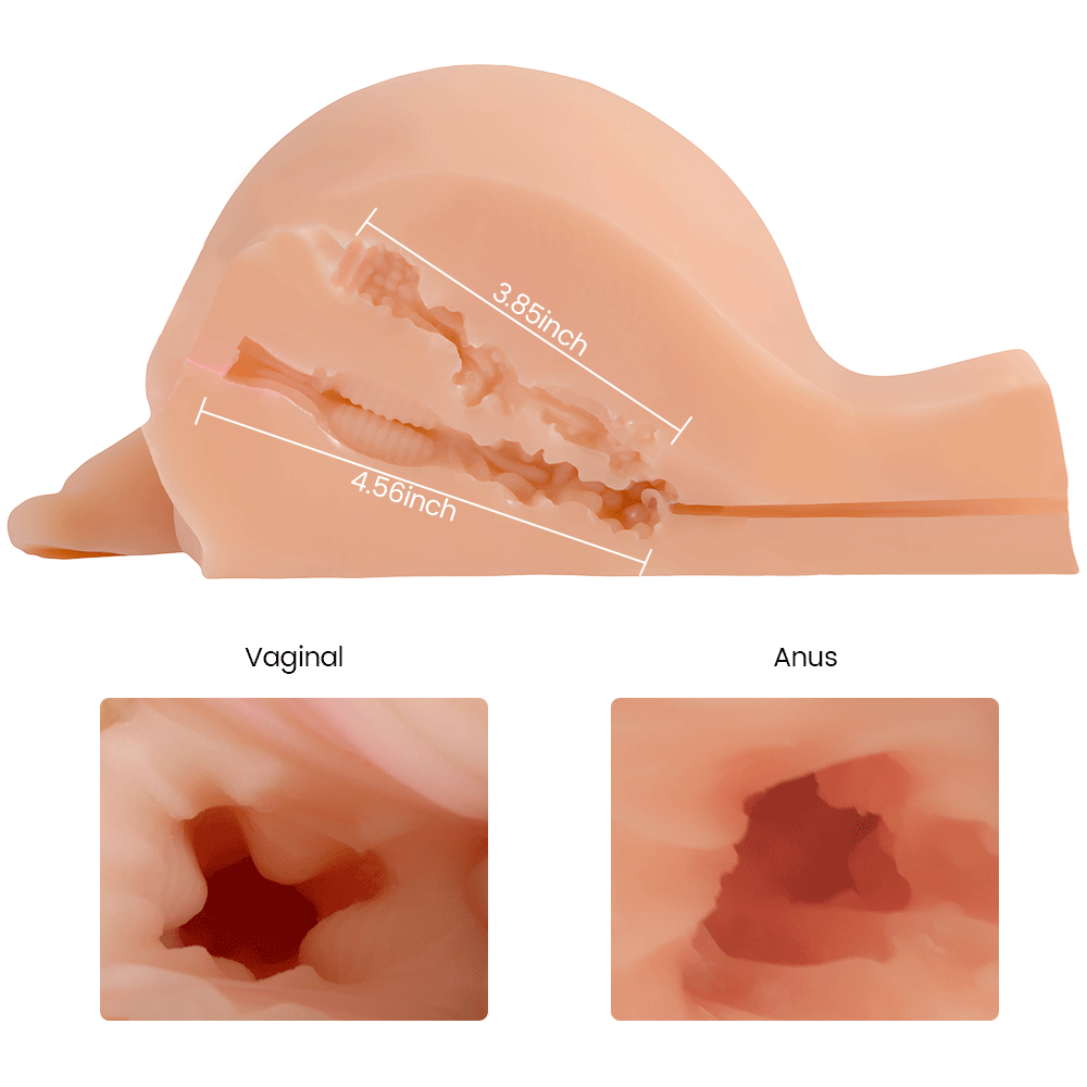 Chiquita Doll Ribbed Vagina And Ass Masturbator 5.29 lb