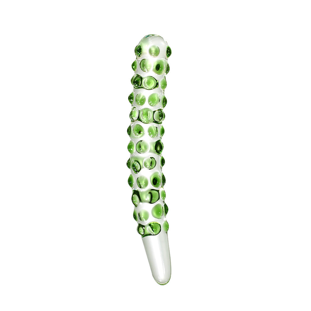 Cucumber Glass Butt Plug Dildo 8-Inch