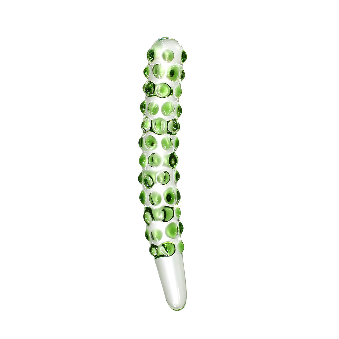 Cucumber Glass Butt Plug Dildo 8-Inch