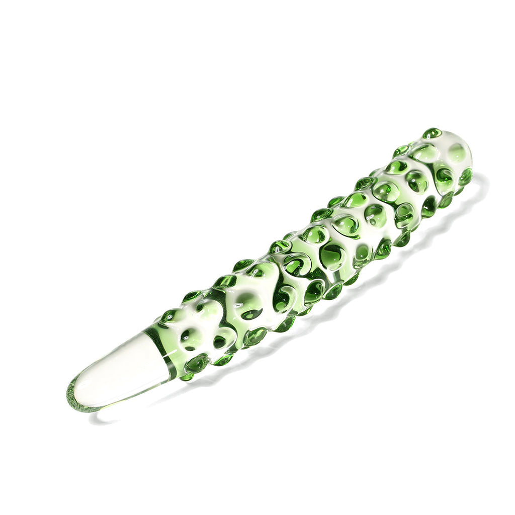 Cucumber Glass Butt Plug Dildo 8-Inch