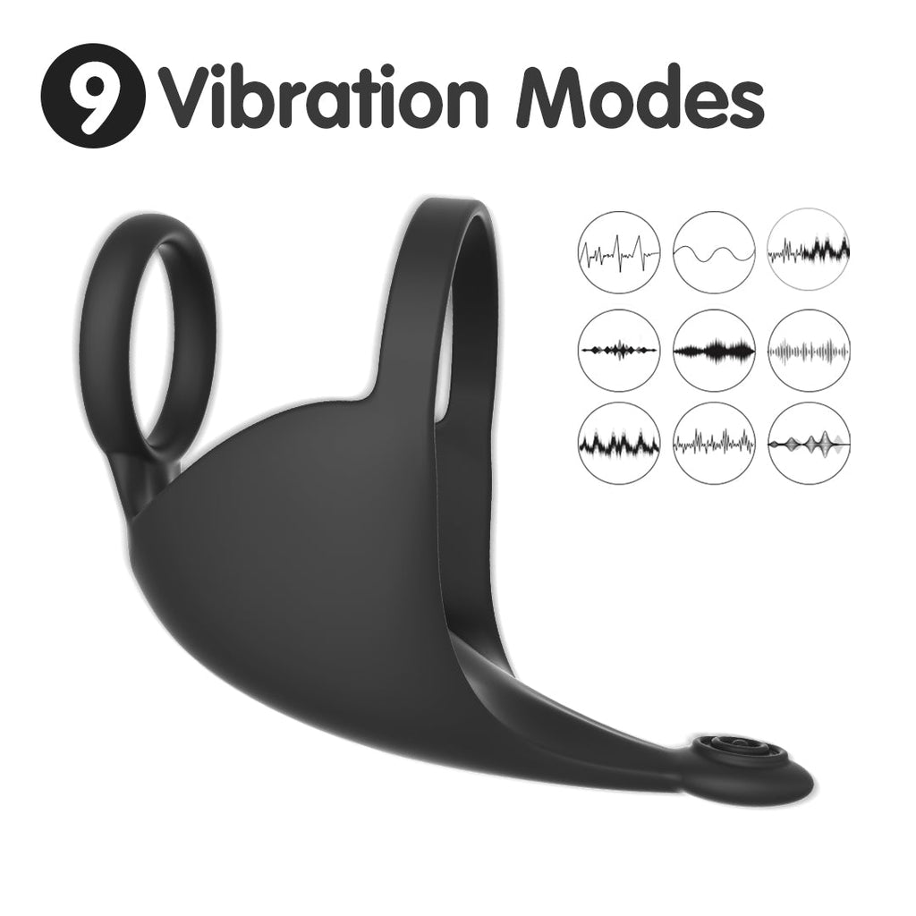 Prime Gripper Dual Cock Ring & Prostate Vibrating Massager