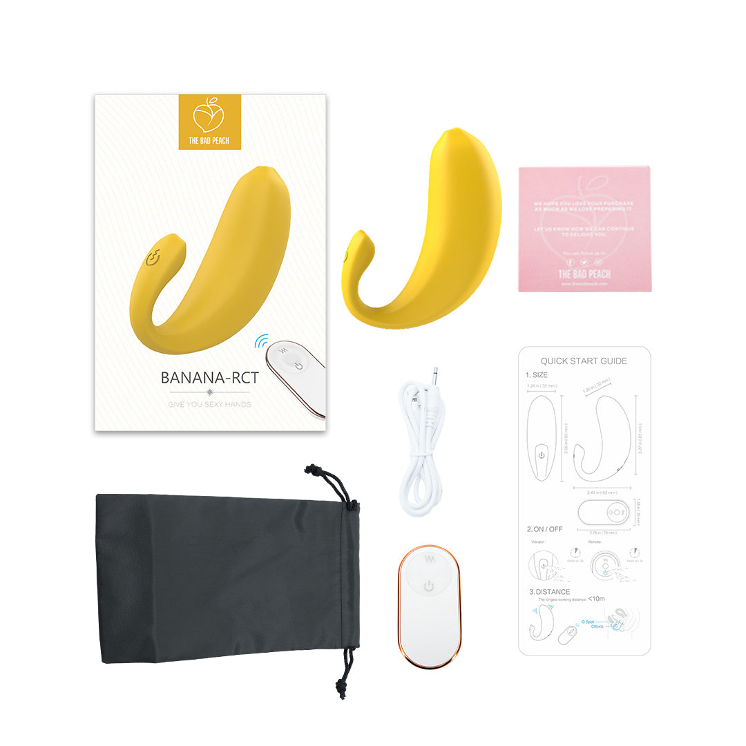 Banana Rechargeable Remote Control Love Egg Vibrator