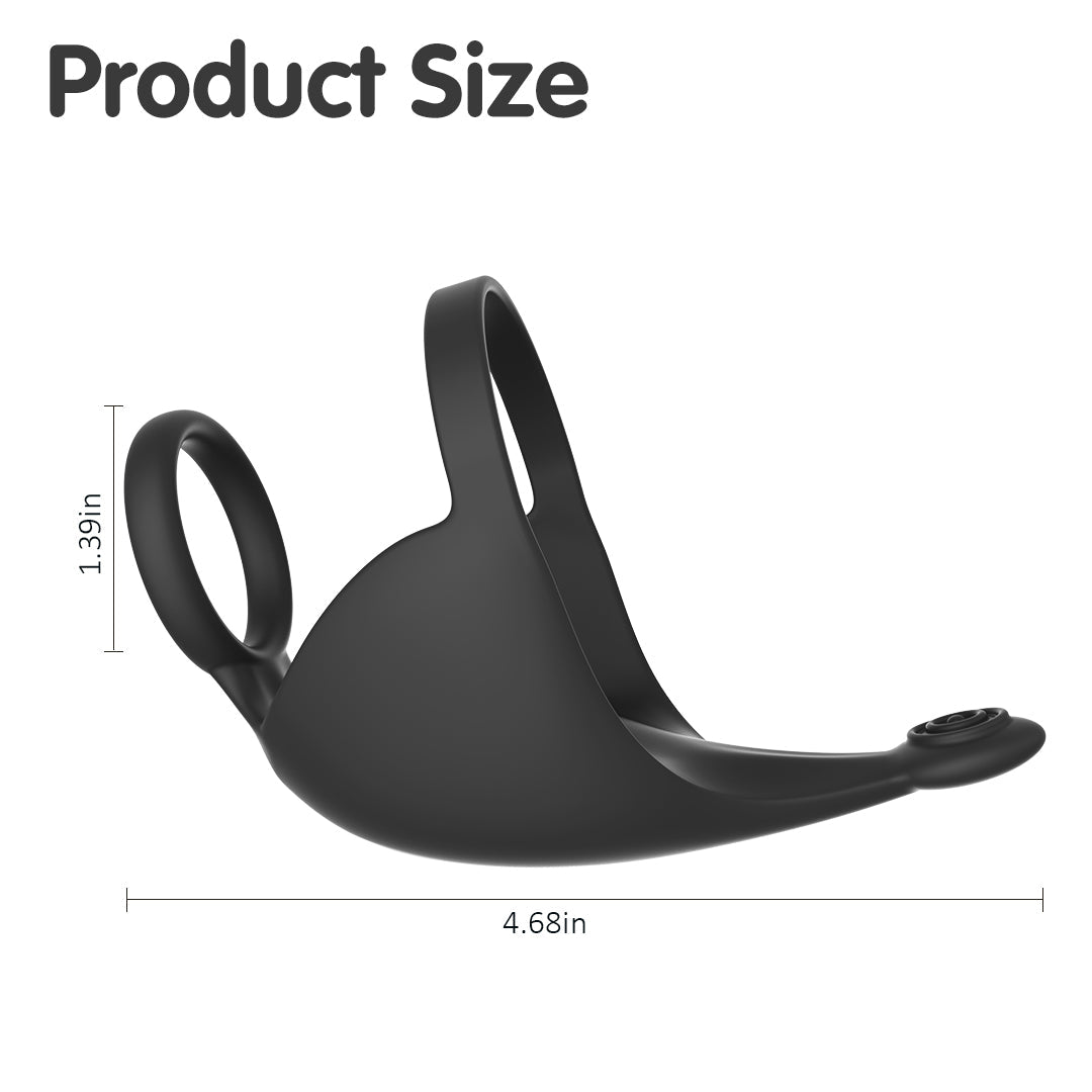 Prime Gripper Dual Cock Ring & Prostate Vibrating Massager