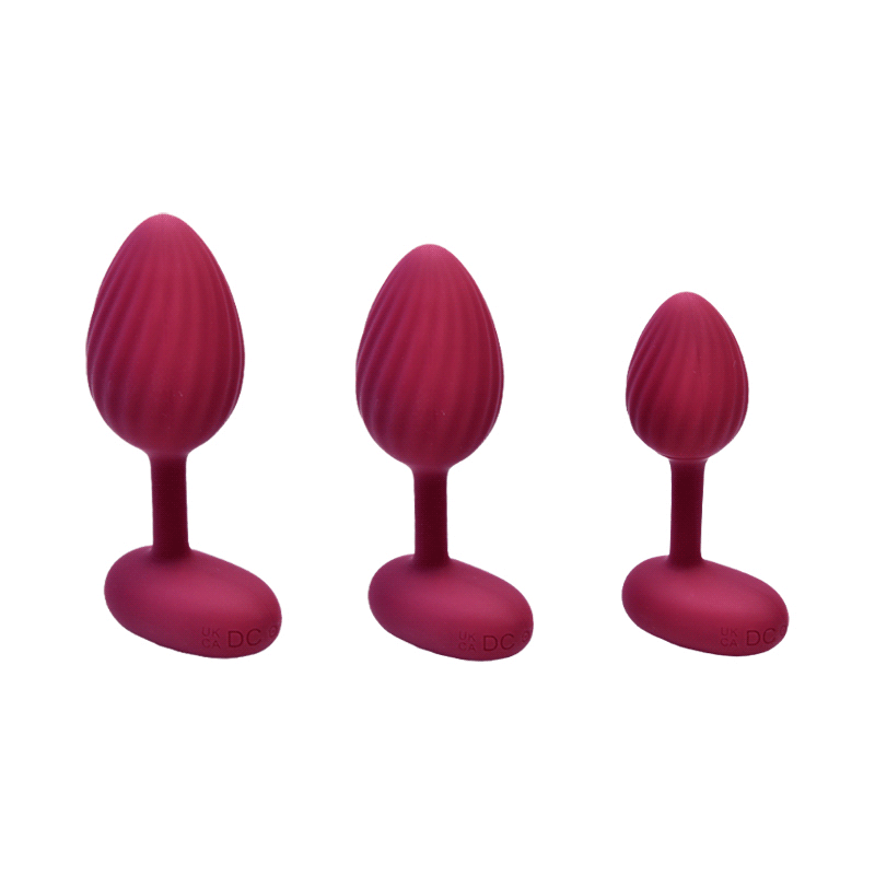 Ruby Trio Silicone Vibrating Anal Plug Kit(3 Piece)