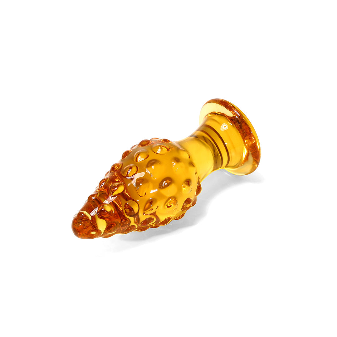 Pinecone Glass Butt Plug 4-Inch