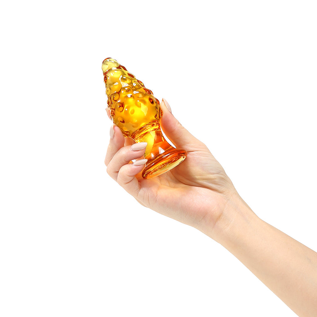 Pinecone Glass Butt Plug 4-Inch