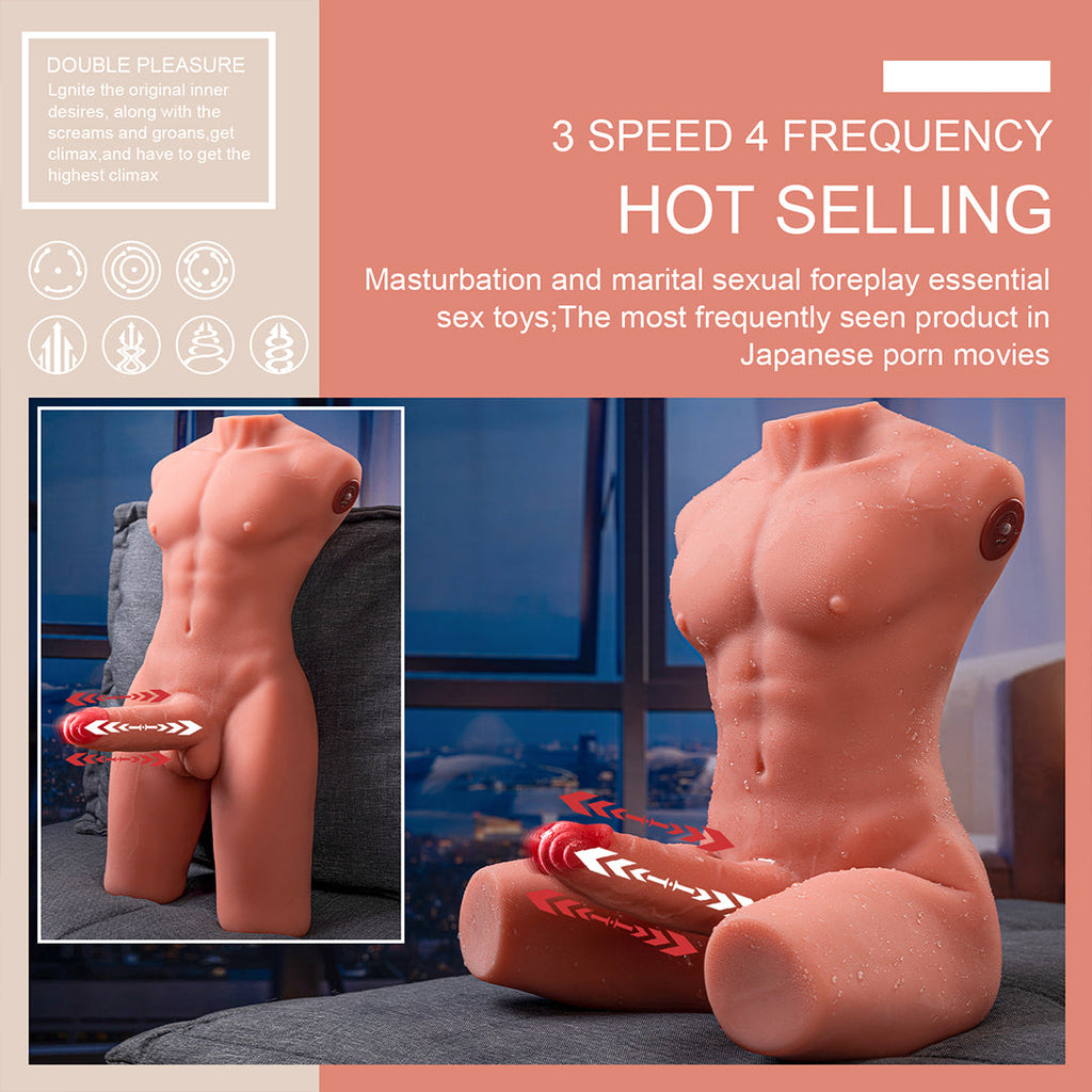 Mason Real Cock And Ass Vibrating and Thrusting Masturbator 17.63 lb