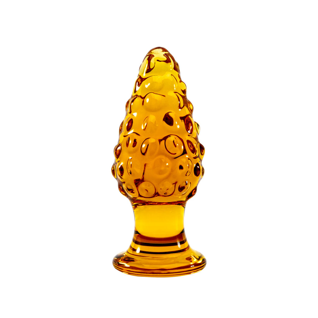 Pinecone Glass Butt Plug 4-Inch