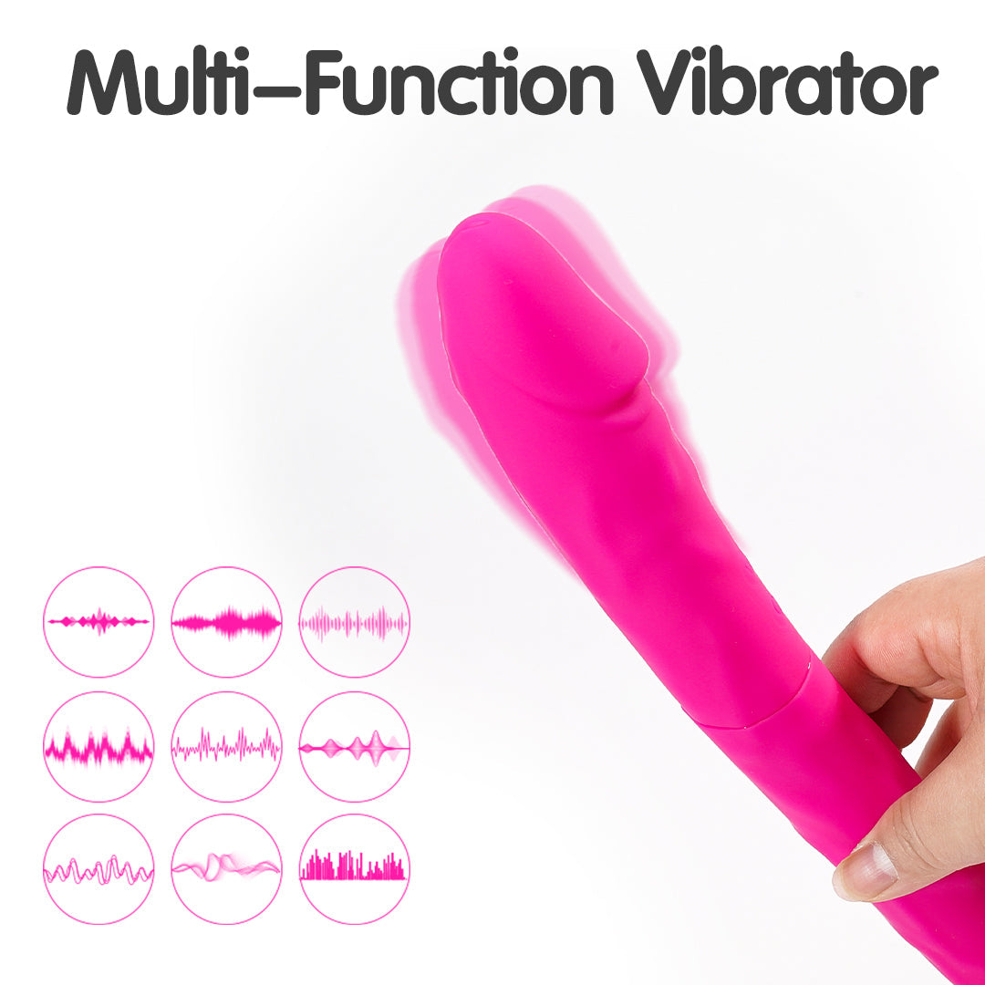 King 3 Double-Ended Vibrating Dildo 12-Inch