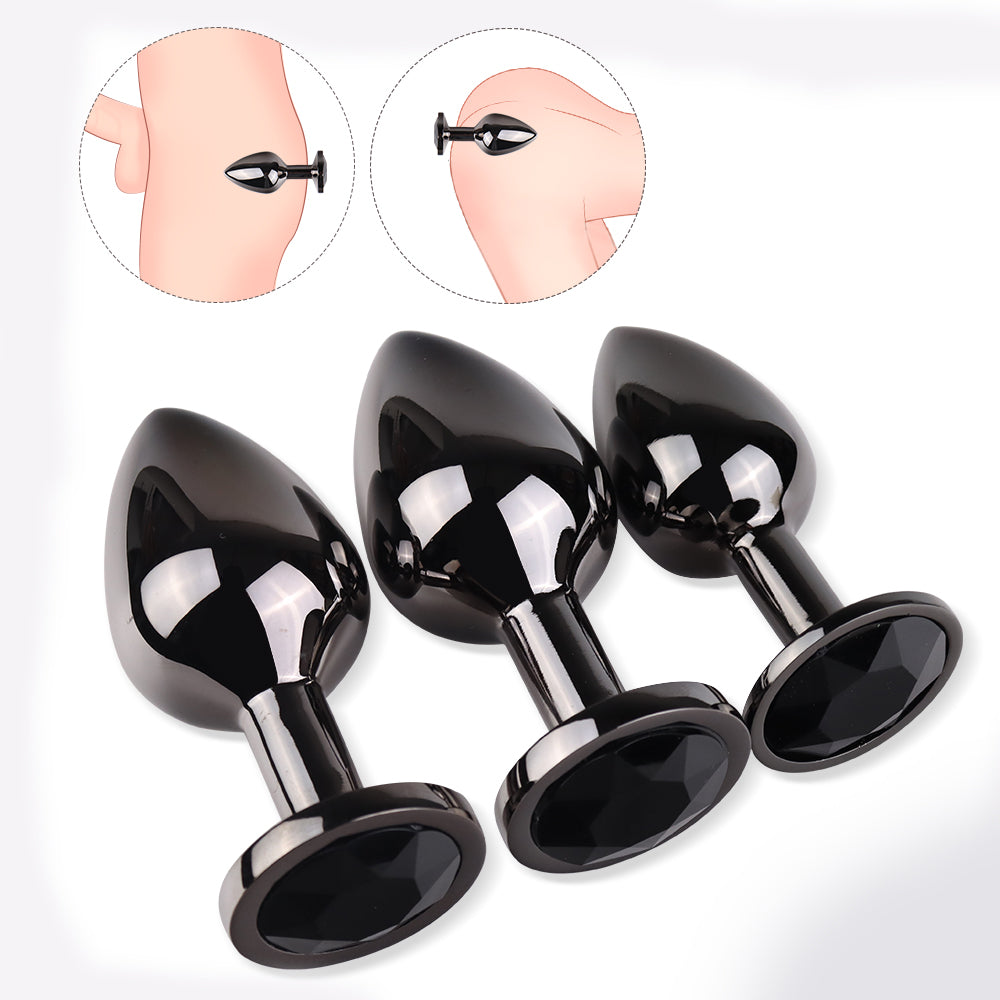 Nigel Aluminum Butt Plug Set (3 Piece)