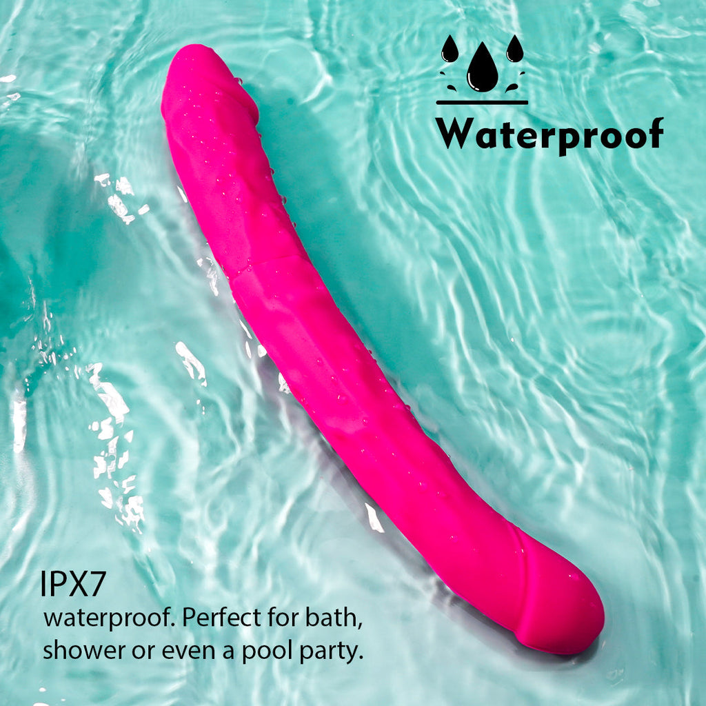 King 3 Double-Ended Vibrating Dildo 12-Inch