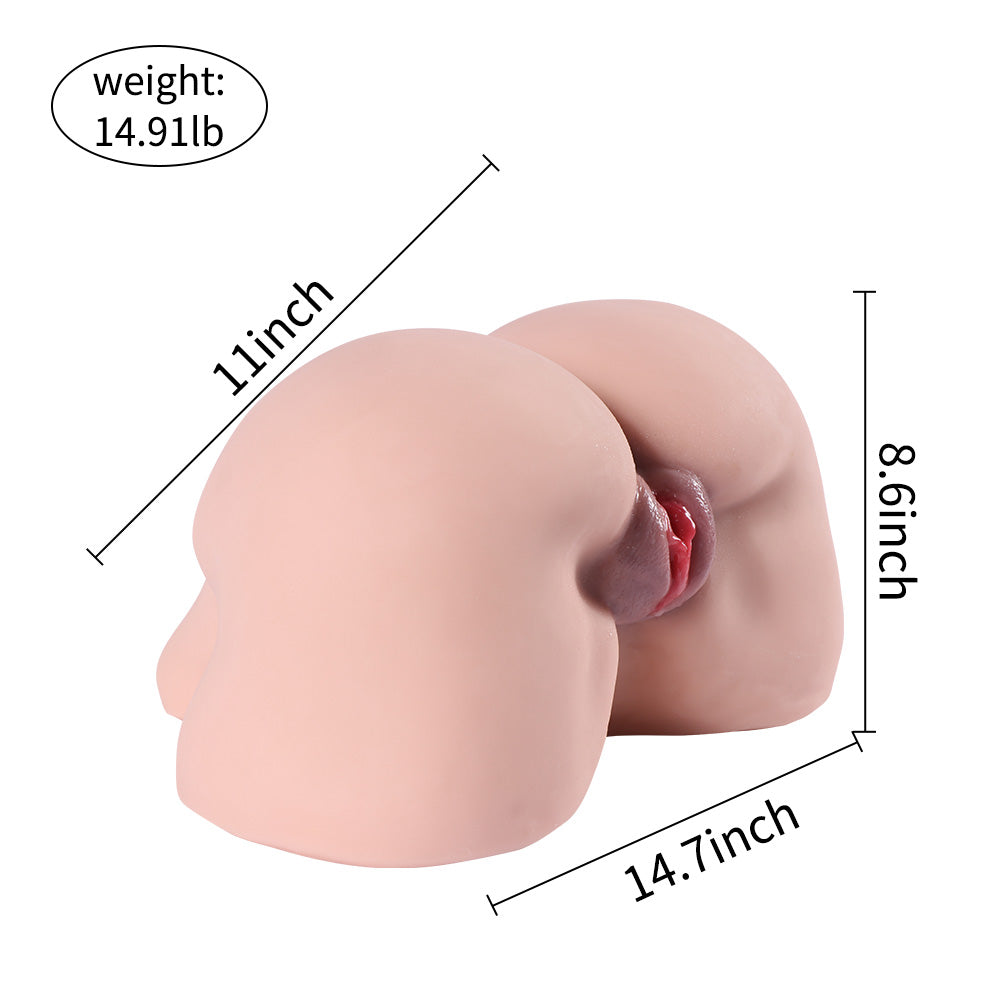 Maude Doll Ribbed Vagina And Ass Masturbator 14.91 lb