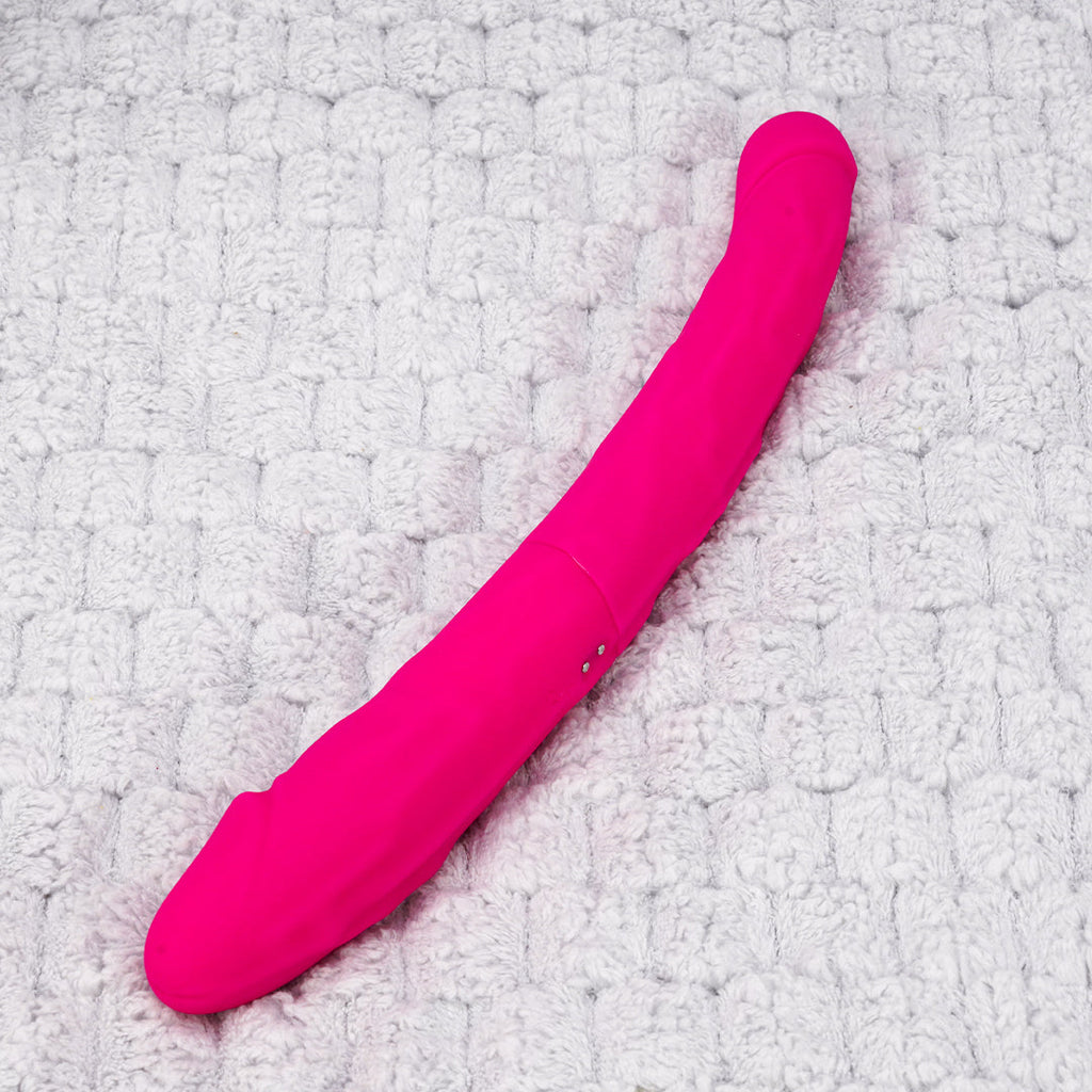 King 3 Double-Ended Vibrating Dildo 12-Inch