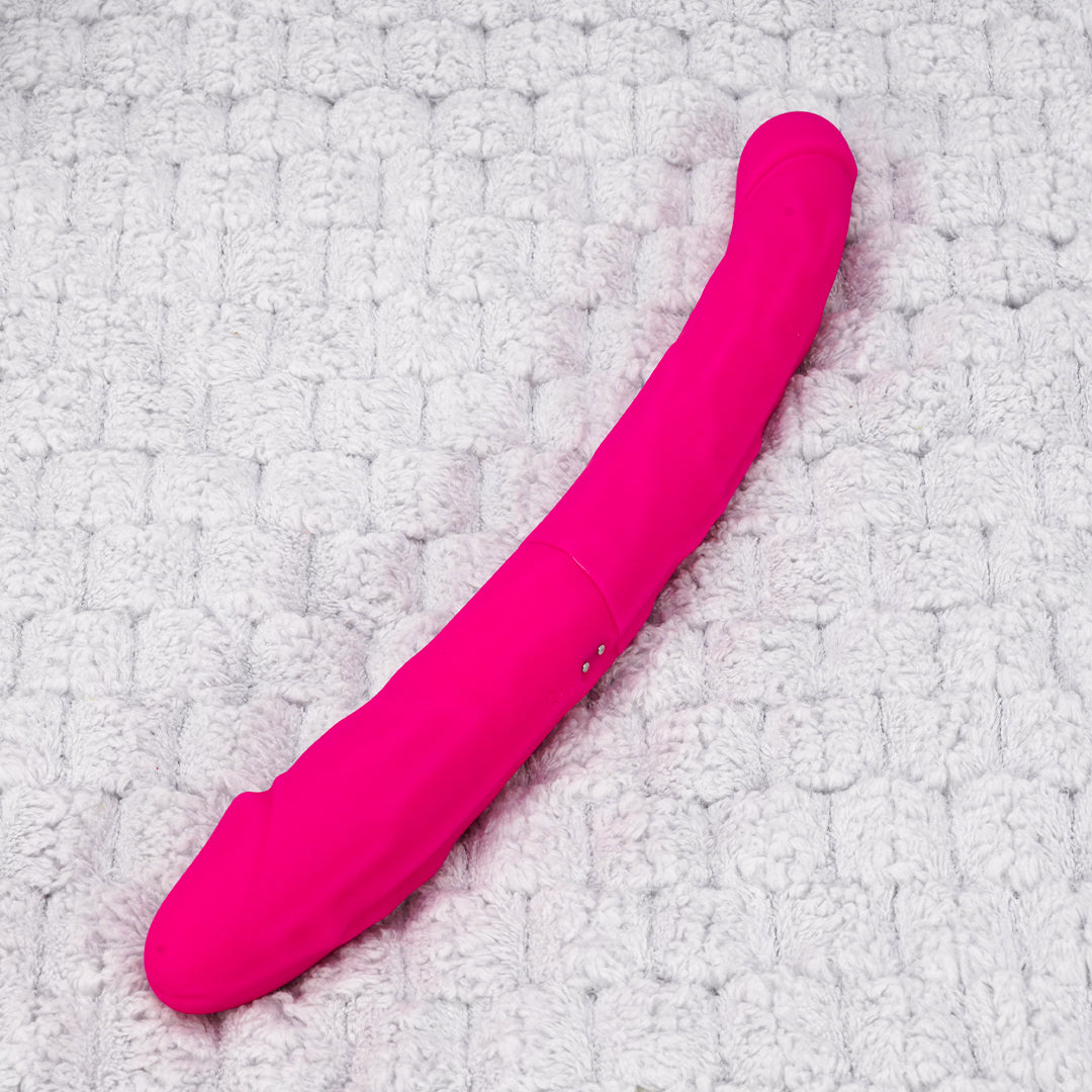 King 3 Double-Ended Vibrating Dildo 12-Inch