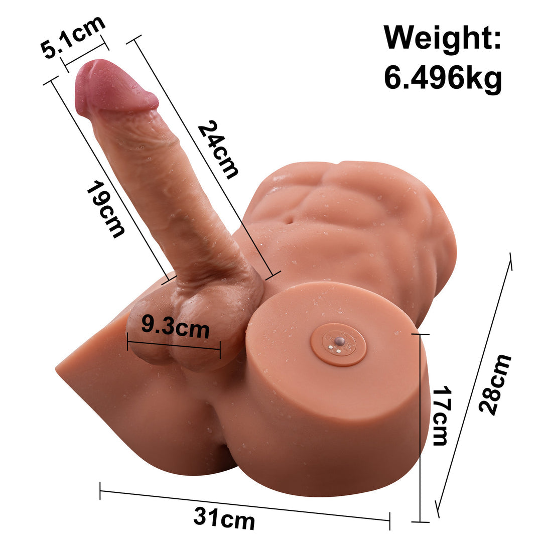 Gretel Real Cock And Ass Vibrating and Thrusting Masturbator 14.32 lb