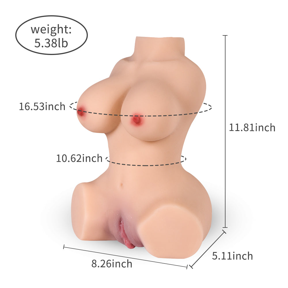 Little Beauty Doll Realistic Vagina, Ass And Tits Masturbator 5.38 lb