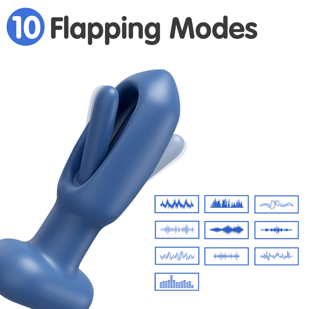 Luno Flapping Vibrating Butt Plug