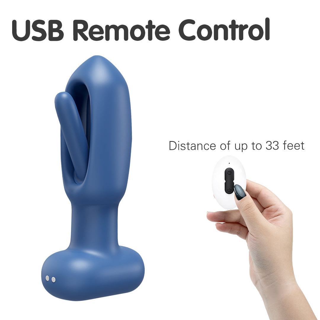 Luno Flapping Vibrating Butt Plug