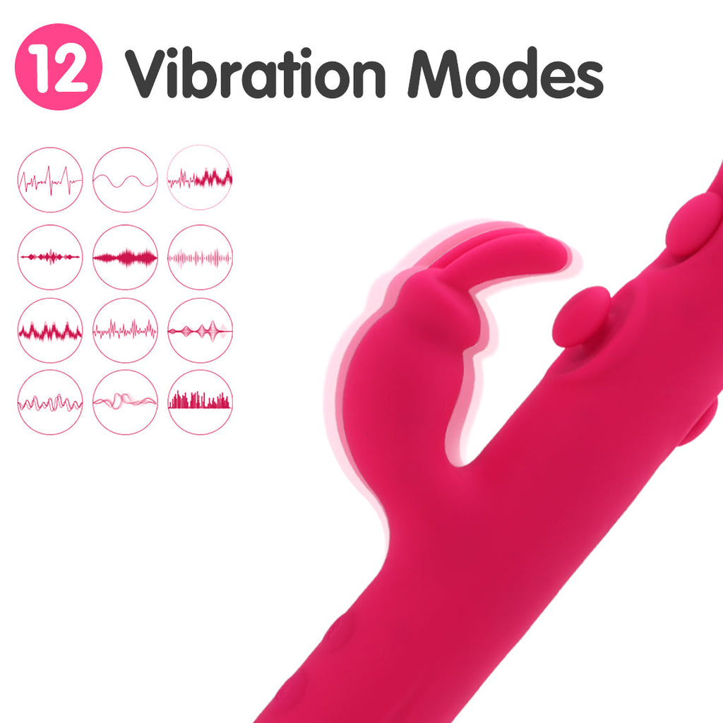 Cherry Dynamic Thrusting Rabbit Vibrators