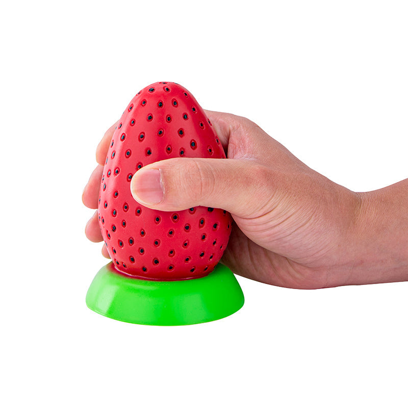 Fun Imitation Strawberry Soft Silicone Butt Plugs Dildo 4-Inch