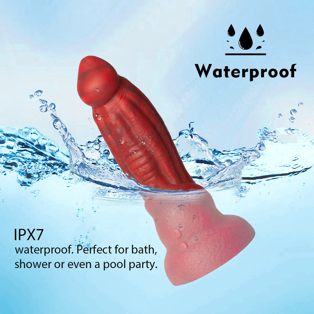 Crimson Comet Thrusting & Vibrating Dildos 8.2-Inch