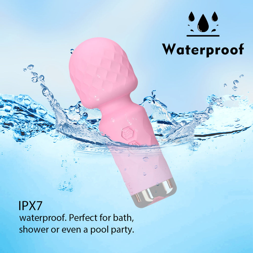 Pink Whisper Rechargeable Mini Massage Wand Vibrator