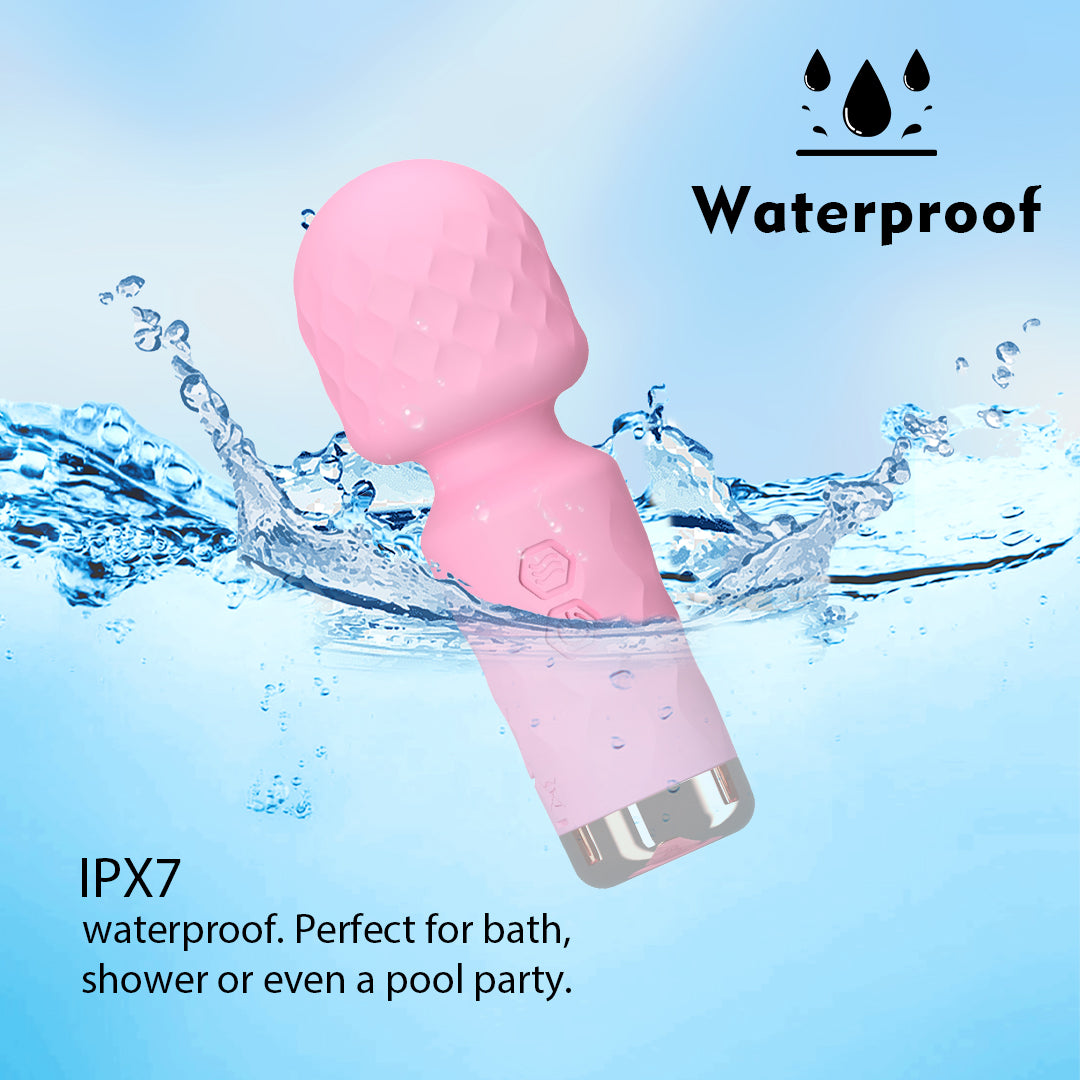 Pink Whisper Rechargeable Mini Massage Wand Vibrator