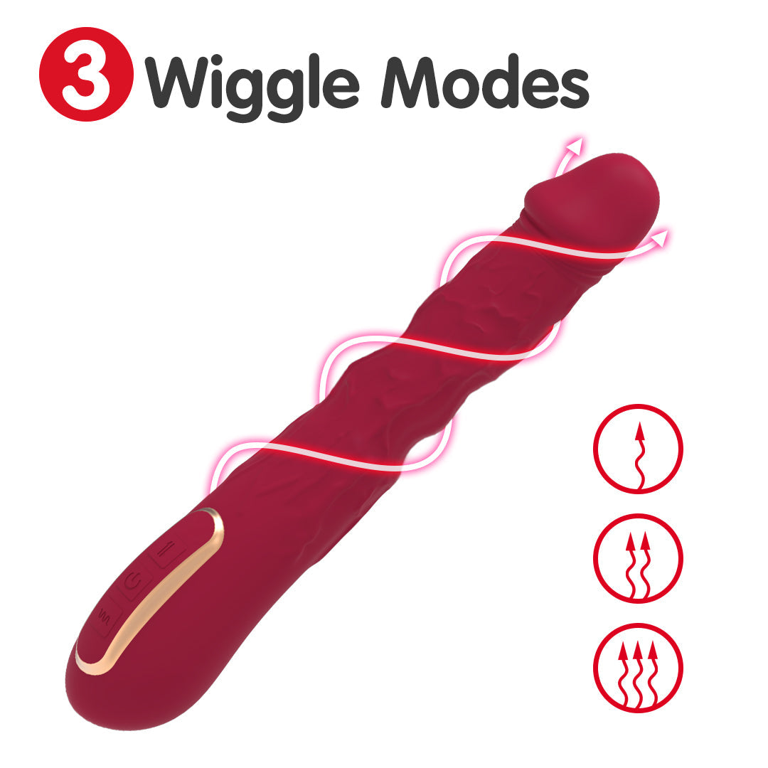 Lust Wave Wiggle G-Spot Dildo Vibrator