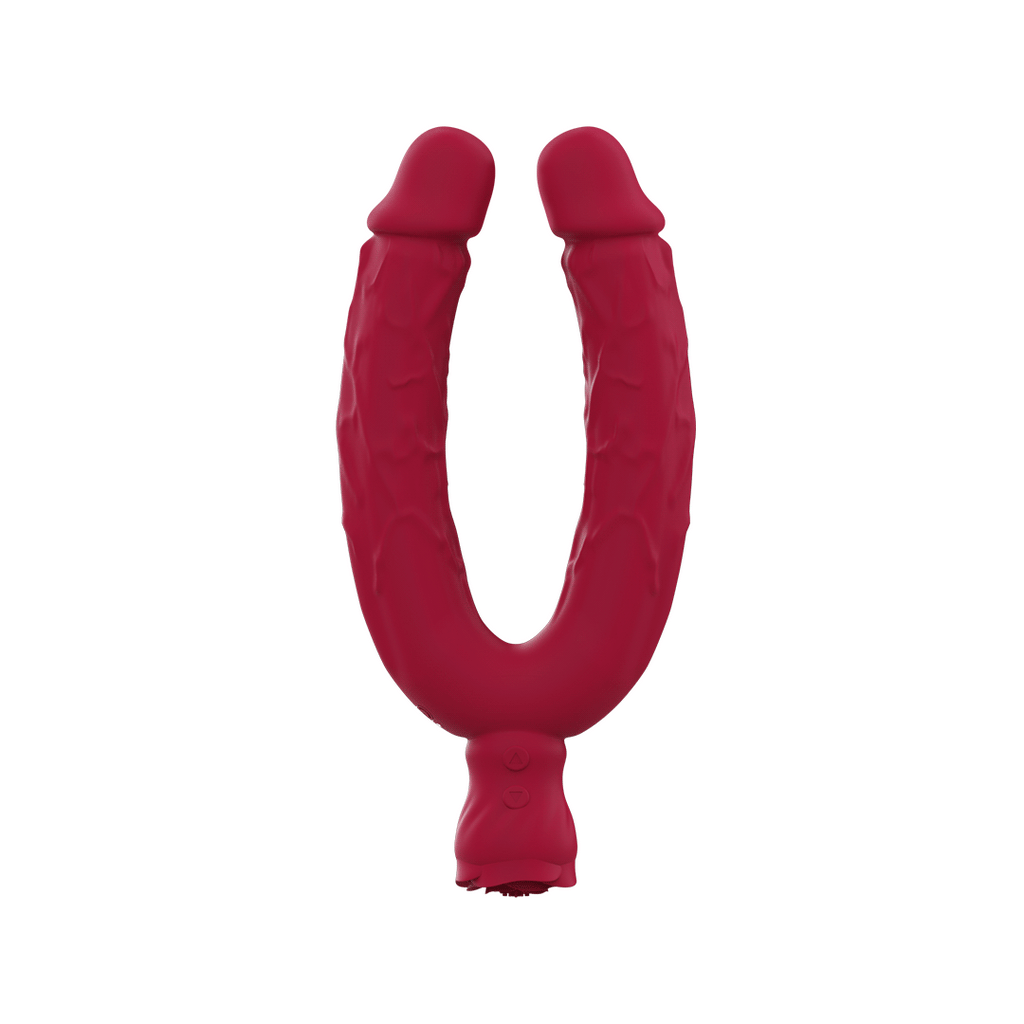 Y-Lover Double Sided Rose Bloom Dildo Vibrator