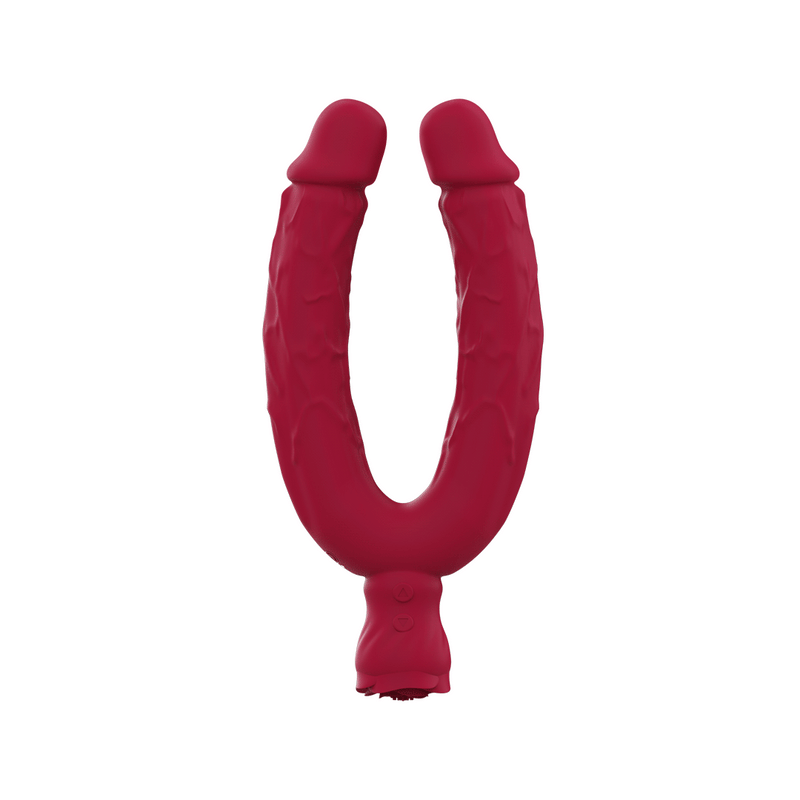 Y-Lover Double Sided Rose Bloom Dildo Vibrator