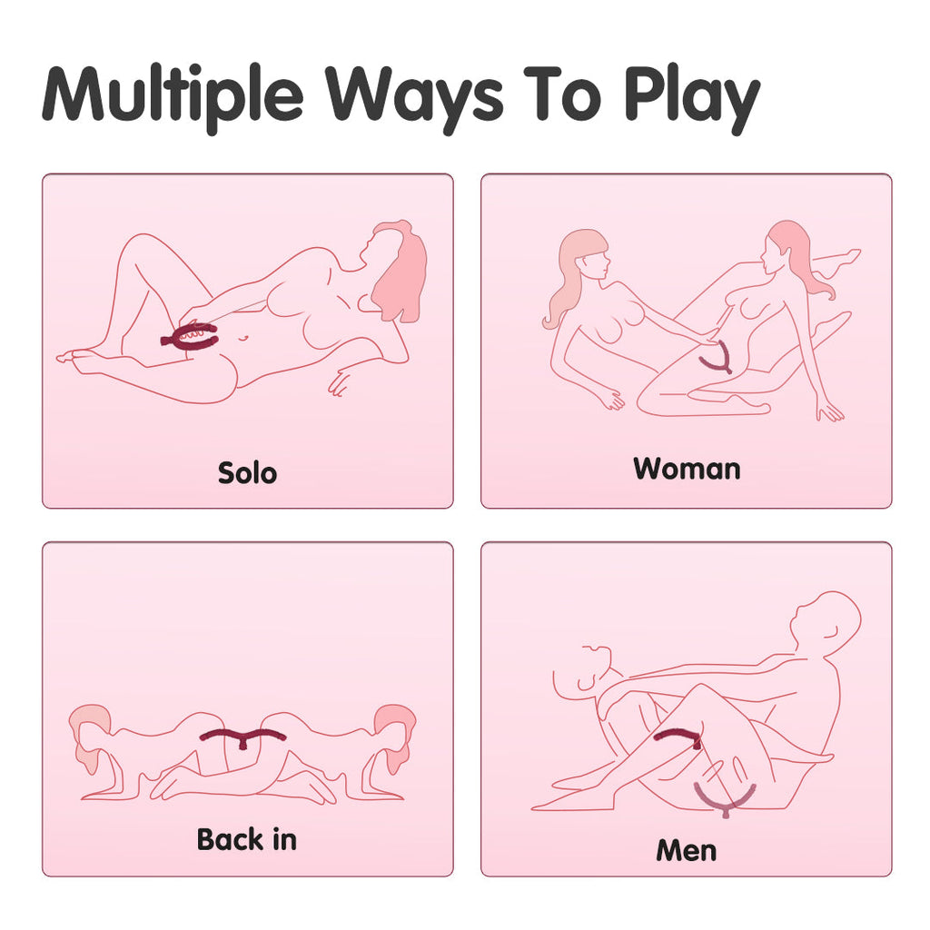 Y-Lover Double Sided Rose Bloom Dildo Vibrator