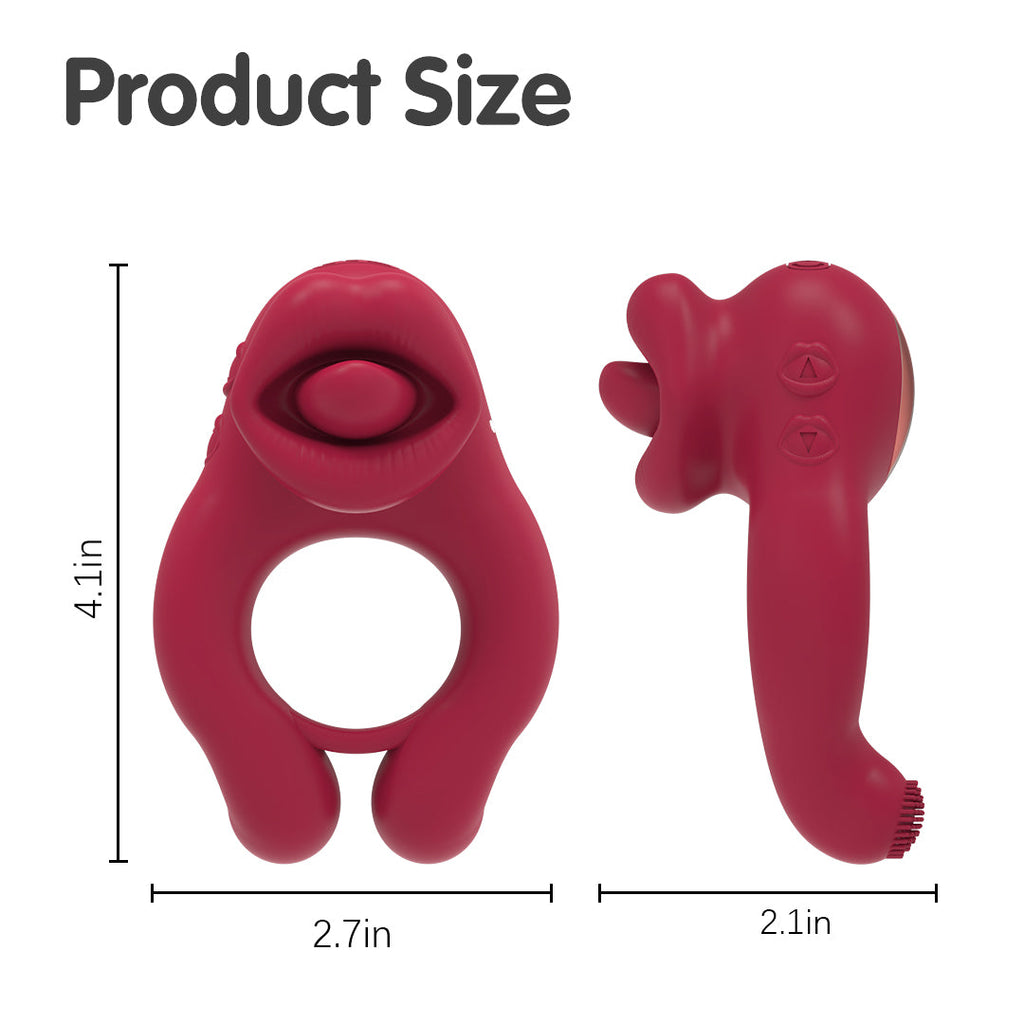 Lip Lock Vibrating Cock Ring