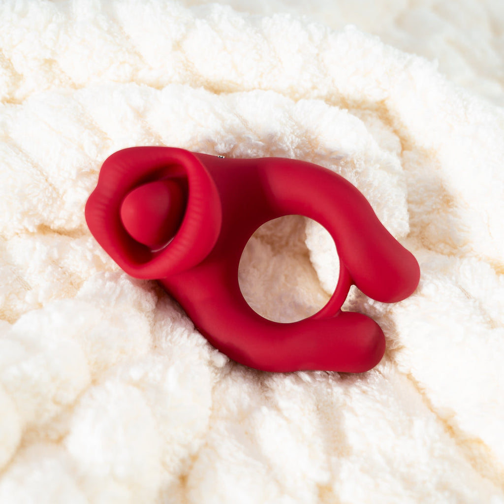 Lip Lock Vibrating Cock Ring