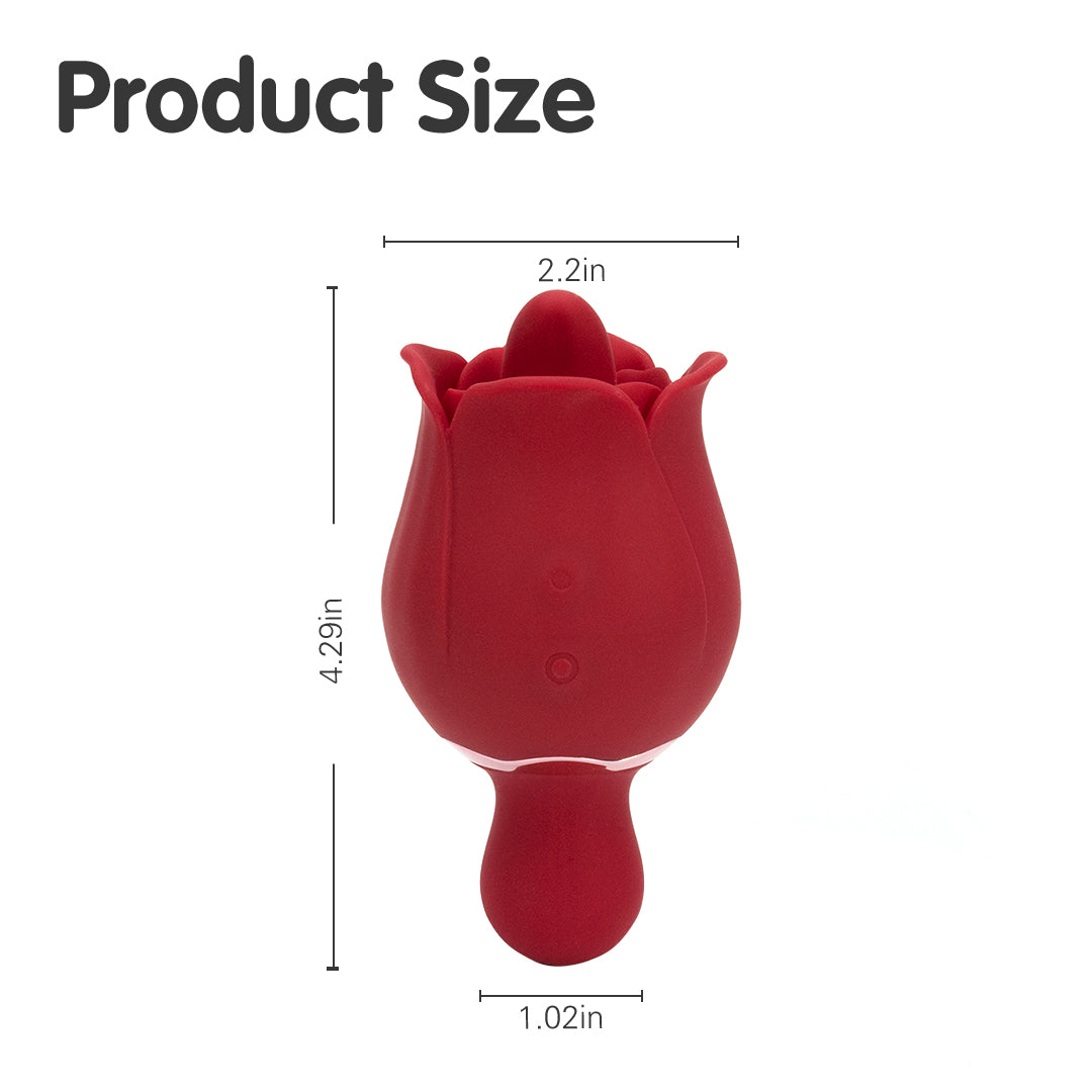 Rose Pro 3 Clitoral Licking Vibrating Stimulator