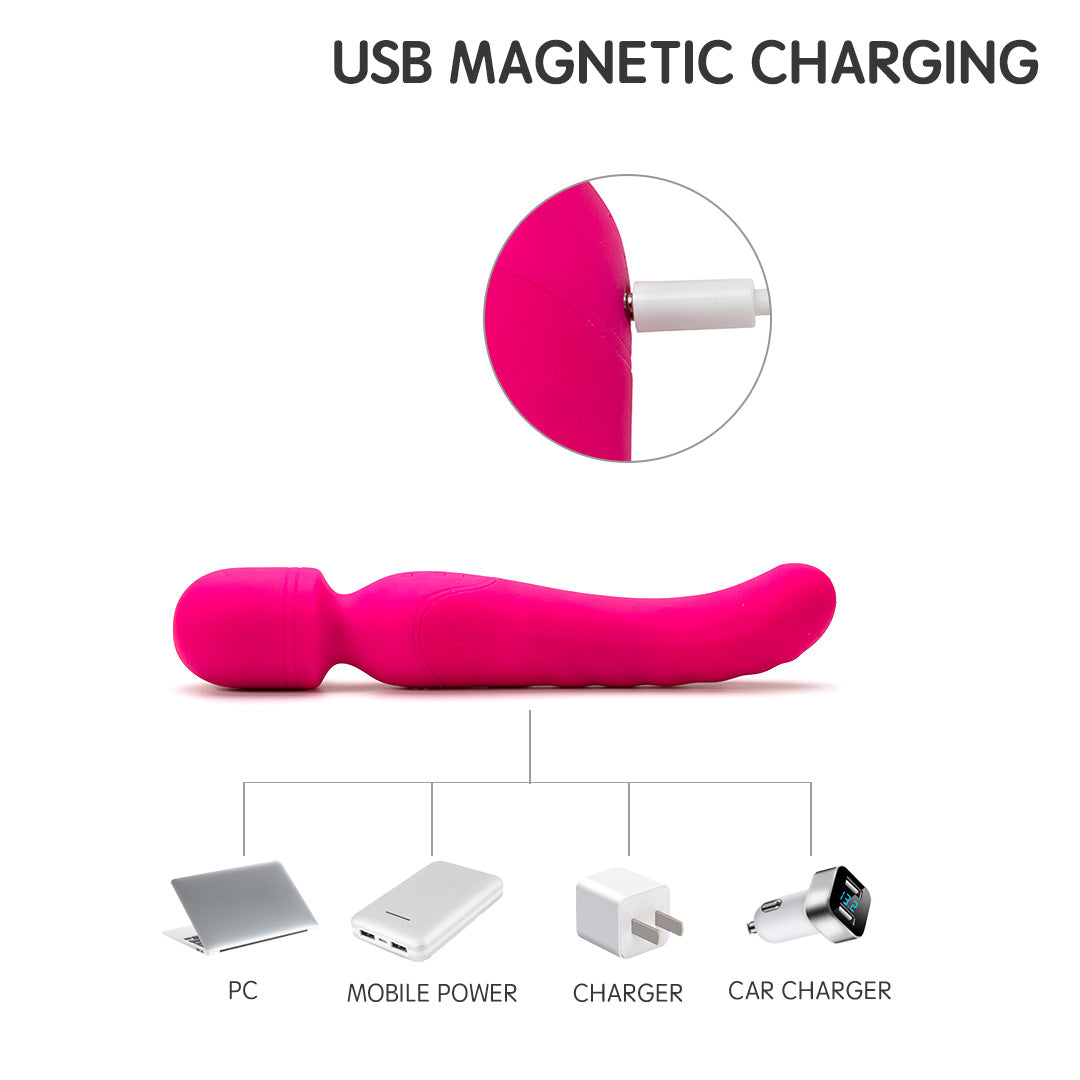 Iris Powerful Hand Held Personal Warm Wand Massager Vibrator