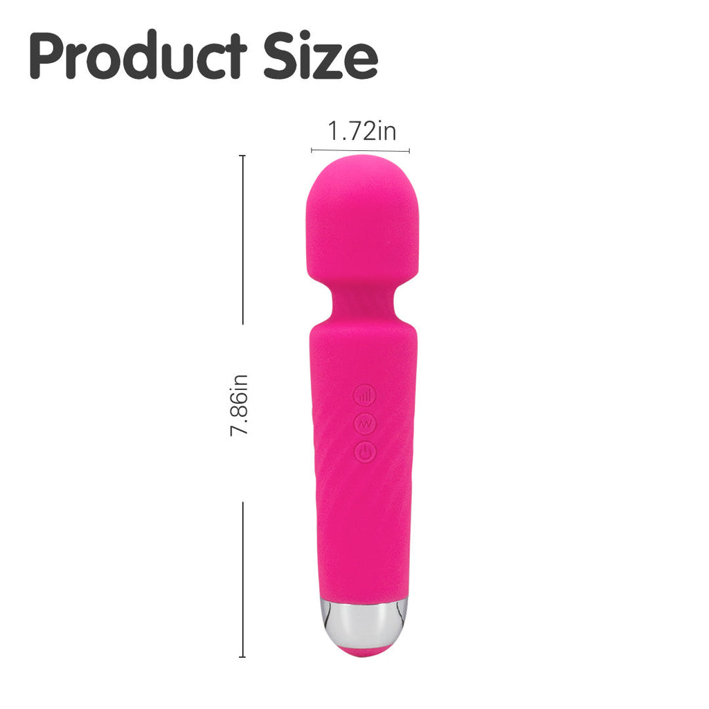 Pink Silicon Massage Wand Vibrator