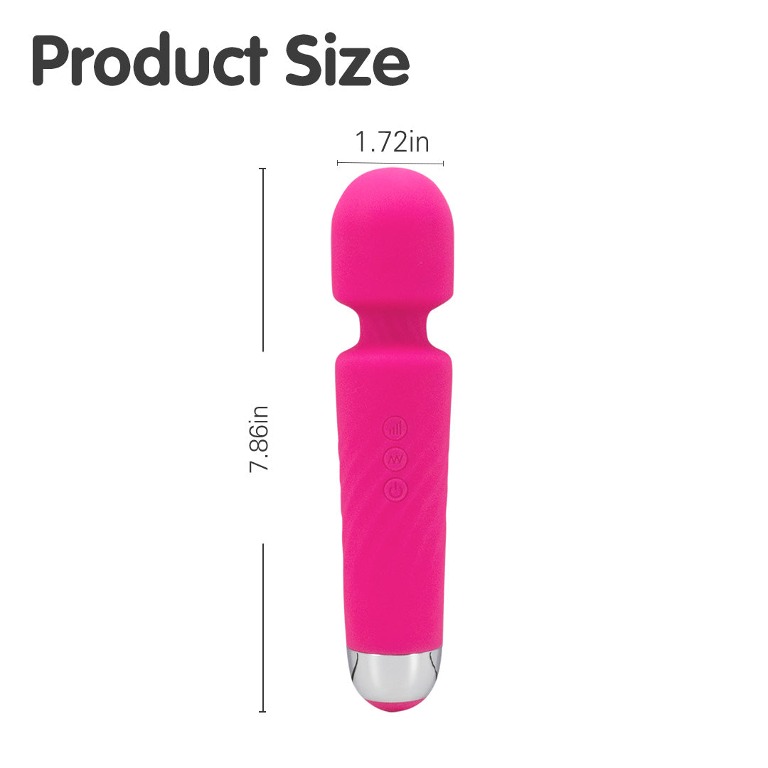 Pink Silicon Massage Wand Vibrator