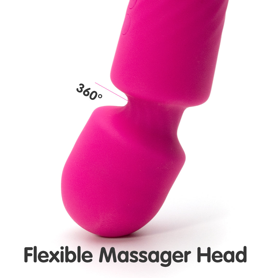 Pink Silicon Massage Wand Vibrator