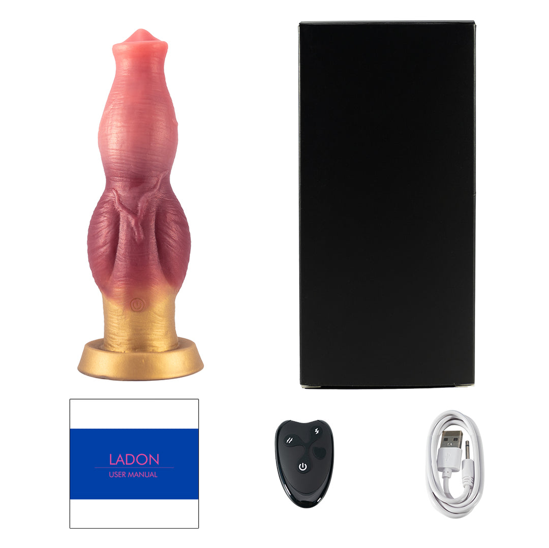 Ladon Curl 7 Thrusting & 7 Vibrating Dildos 10-Inch