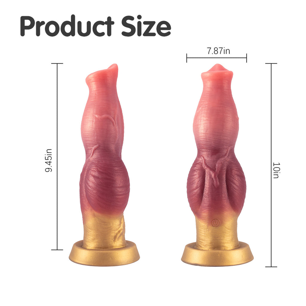 Ladon Curl 7 Thrusting & 7 Vibrating Dildos 10-Inch