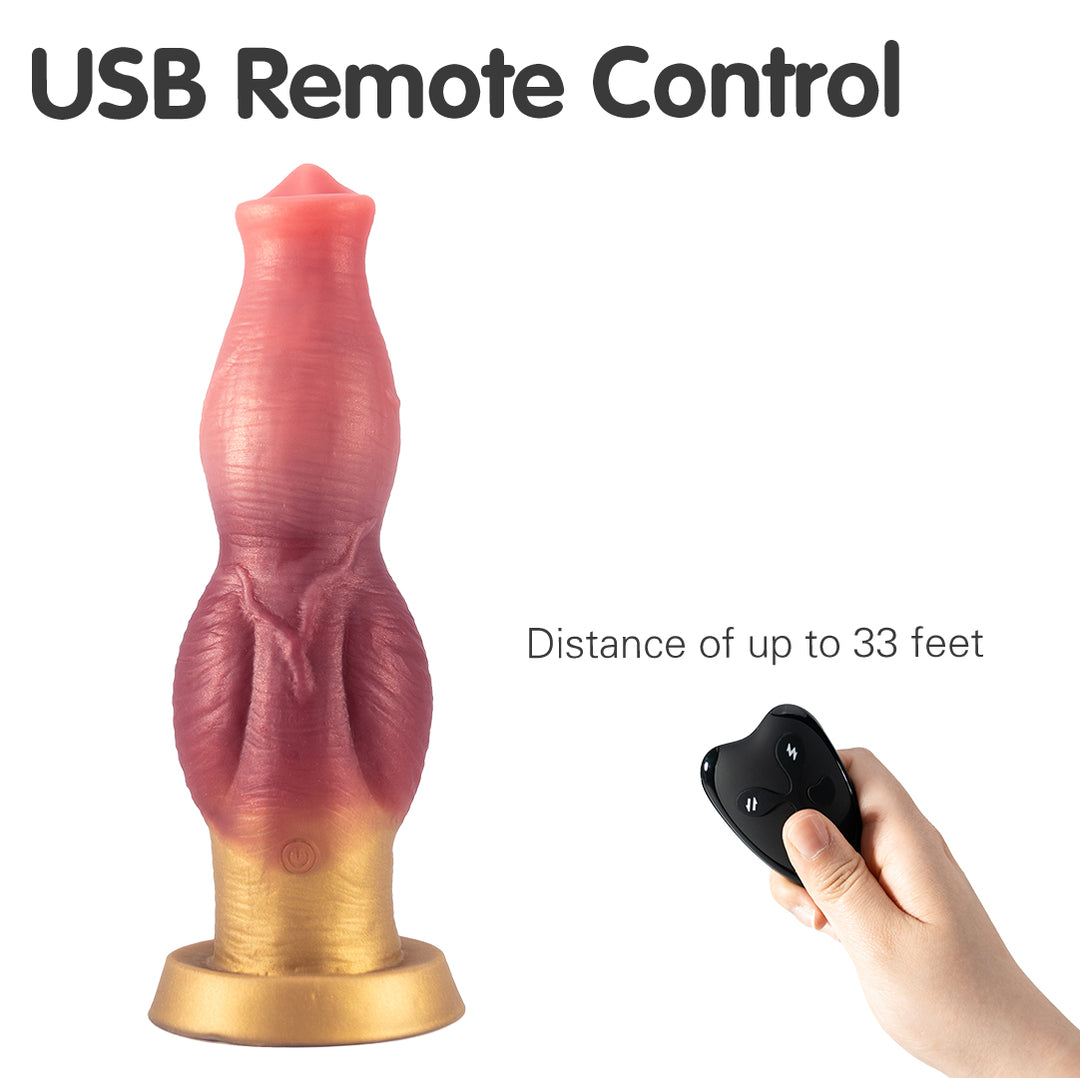 Ladon Curl 7 Thrusting & 7 Vibrating Dildos 10-Inch